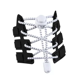 (1 pair) 120cm Elastic Quick Release No Tie Shoelaces Quick Lace System - White