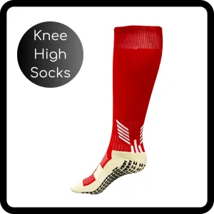 2 Pack Red Knee High Socks