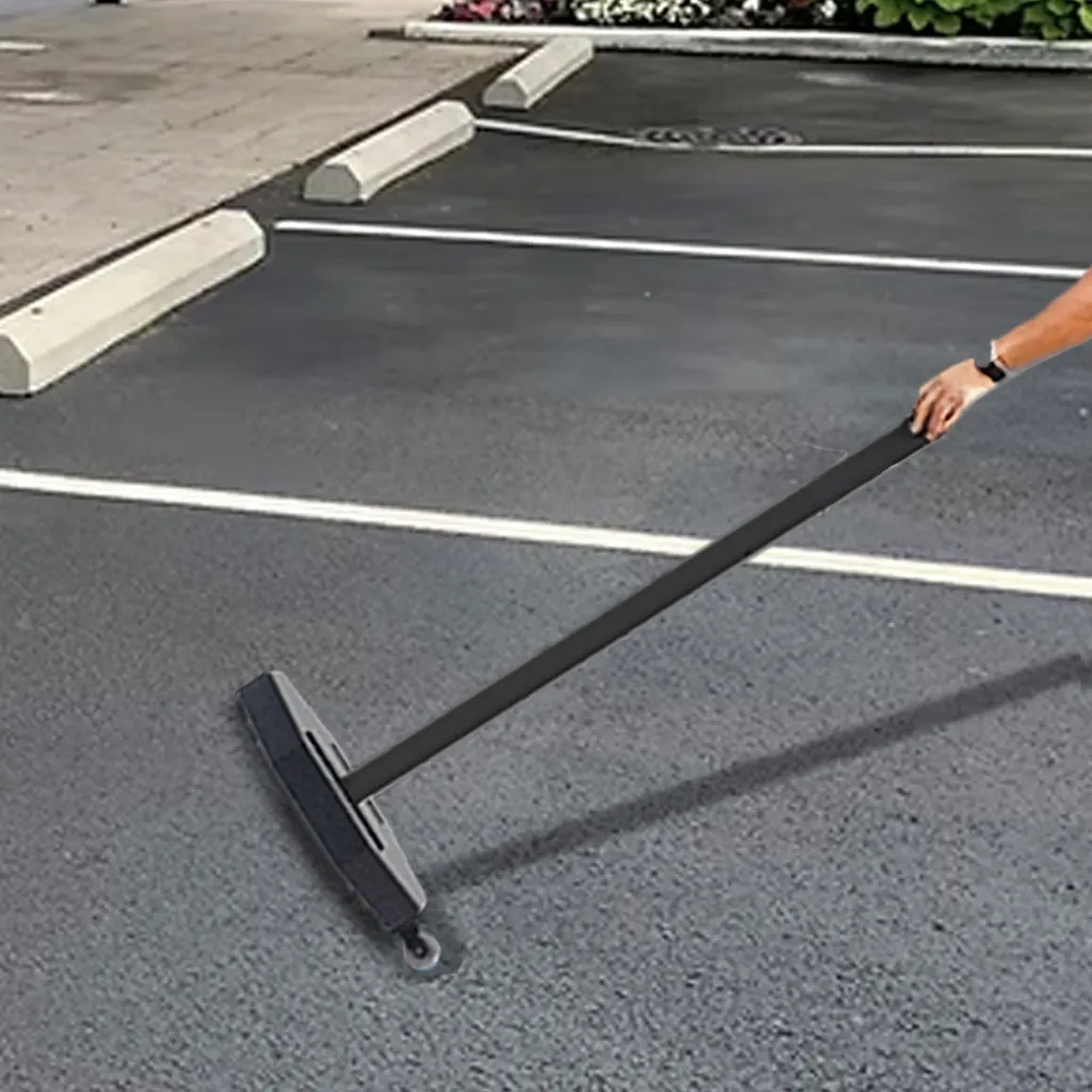 30 LB Outdoor Portable Parking Lot Sign with Wheels | 60" Post