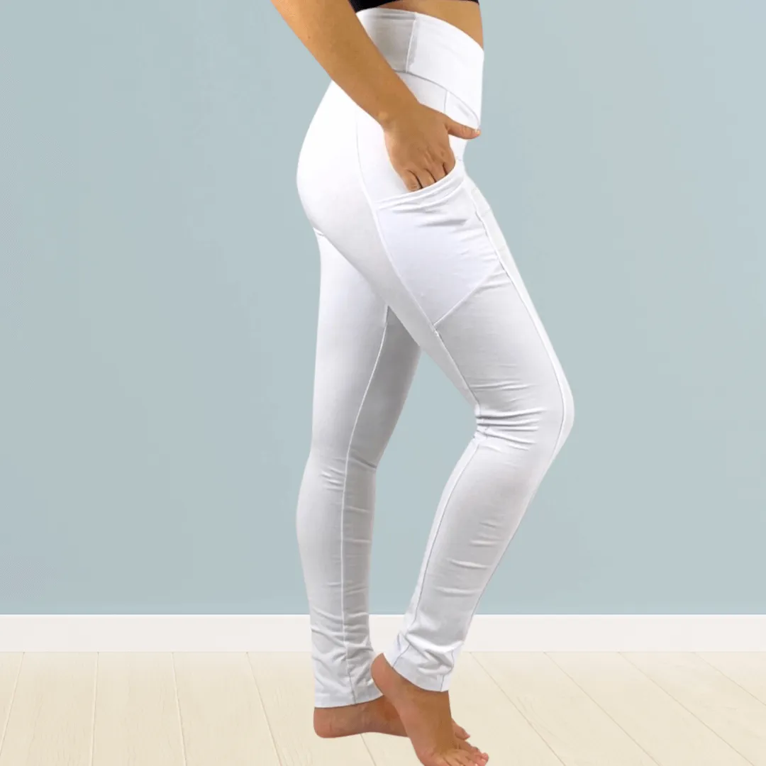 A Perfect Fit Solid Pocket Leggings Made in USA