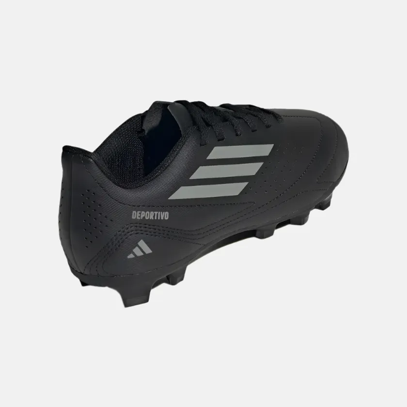 Adidas Deportivo III Flexible Kids Boys Football Ground Shoes -Core Black/Grey Three/Core Black