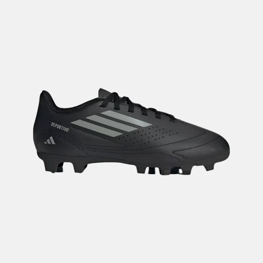 Adidas Deportivo III Flexible Kids Boys Football Ground Shoes -Core Black/Grey Three/Core Black