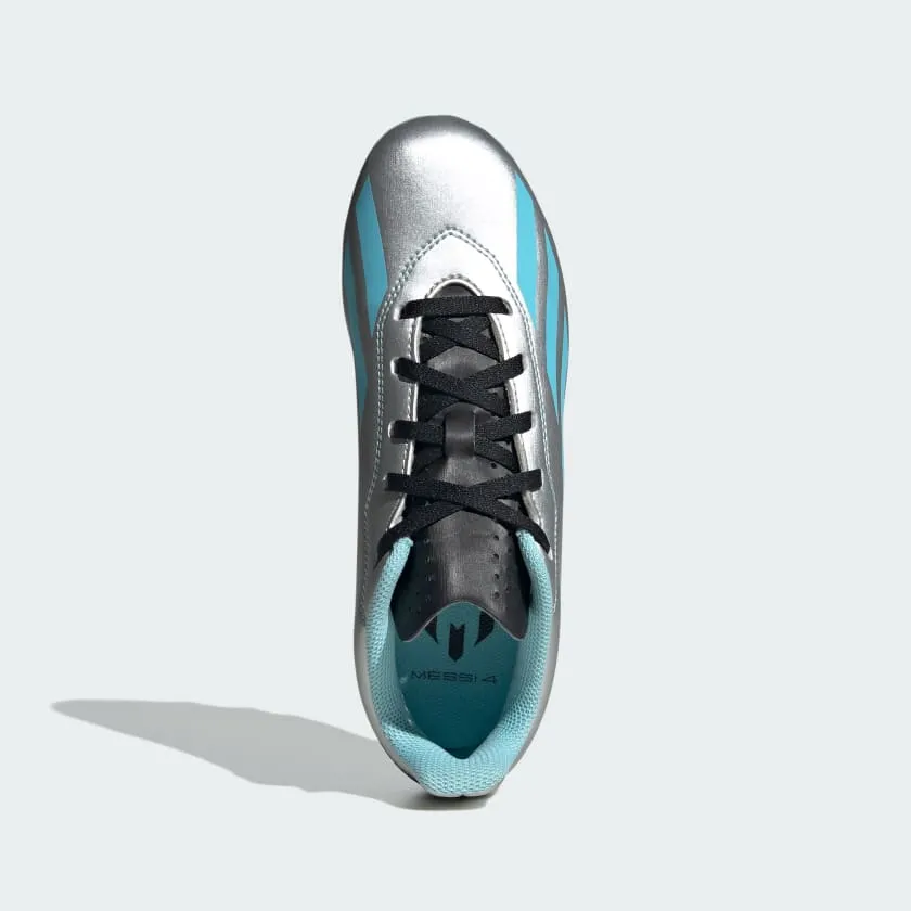 ADIDAS X CRAZYFAST MESSI.4 FLEXIBLE GROUND BOOTS - SILVER