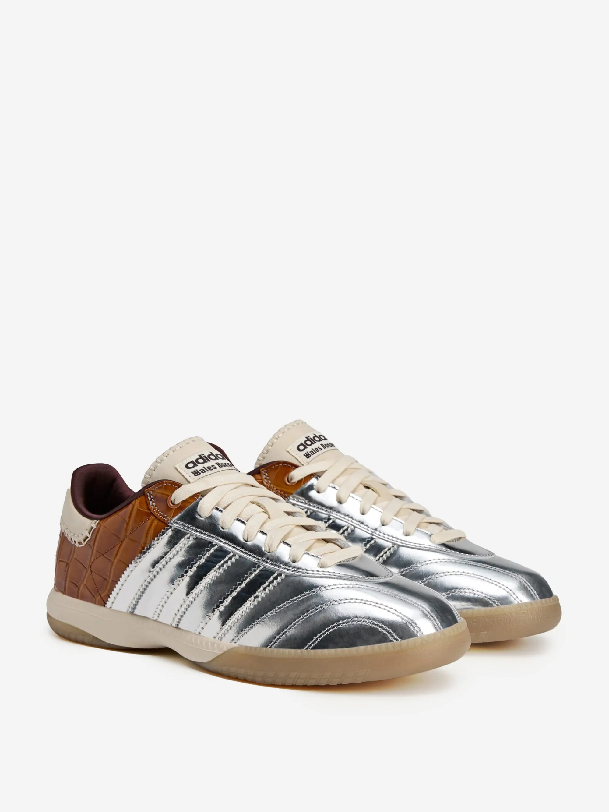 Adidas x Wales Bonner Samba Metallic - Silver Metallic/Silver Metallic/Easy Yellow