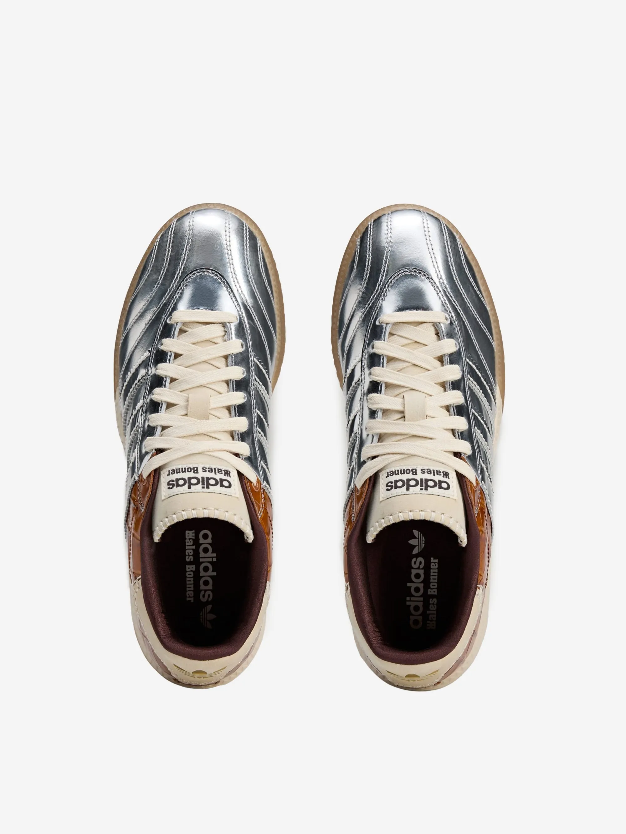 Adidas x Wales Bonner Samba Metallic - Silver Metallic/Silver Metallic/Easy Yellow