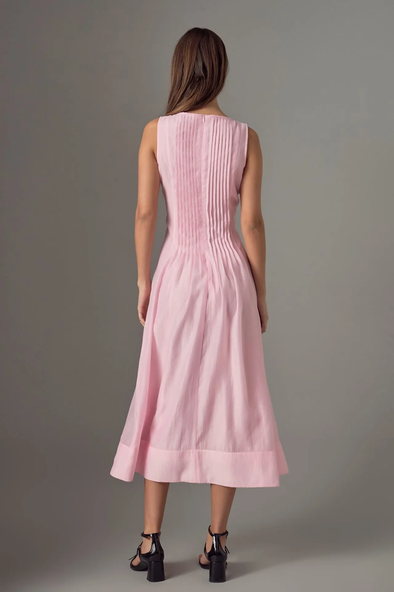 Annabelle Pintuck Midi Dress