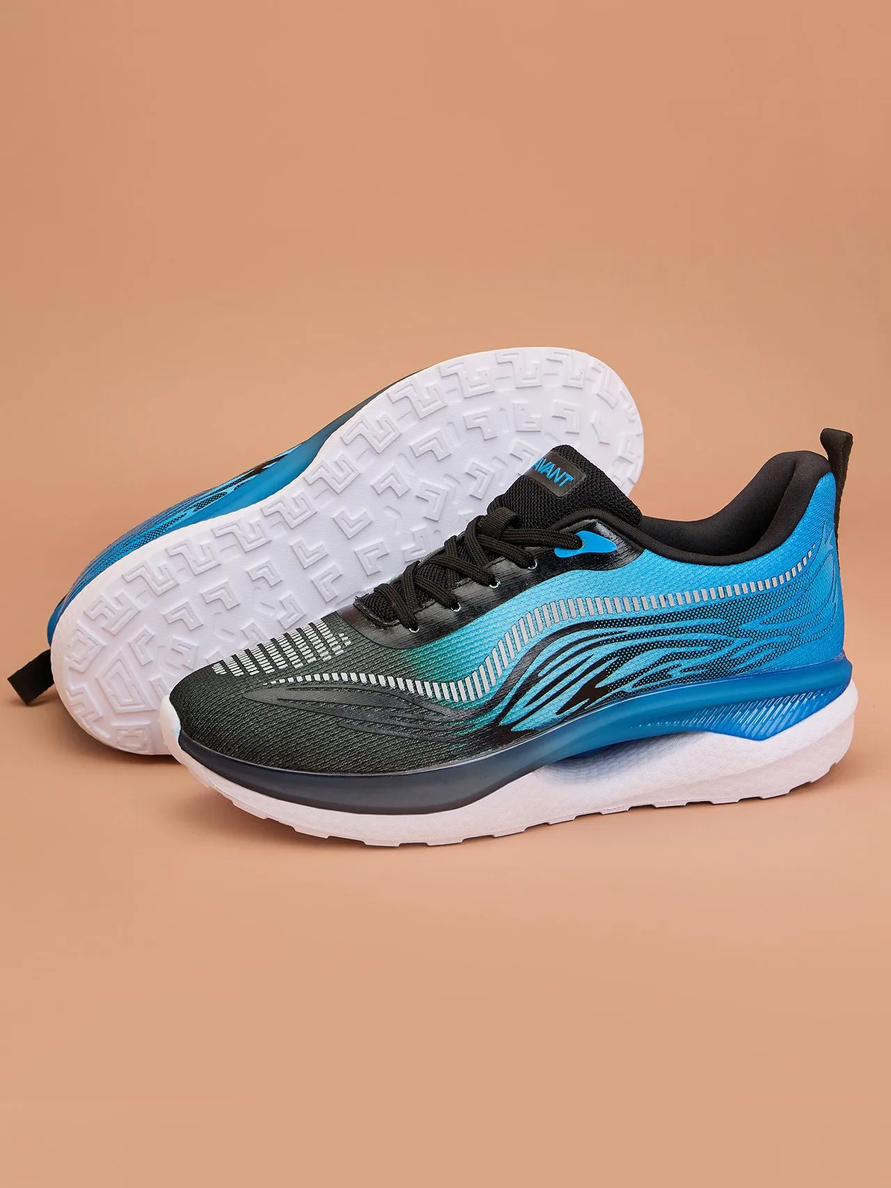 Avant Men's Hexagon Sports shoes - Black/Sky Blue