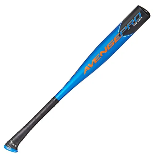 Axe Bat 2023 Avenge Pro (-11, 2-1/4") USABat Tee Ball Bat, 1-Piece Alloy, Blue/Black/Orange, 26" / 15 oz.