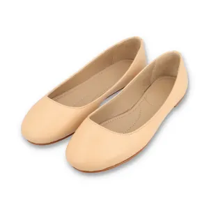 Beige Ballerina Pumps