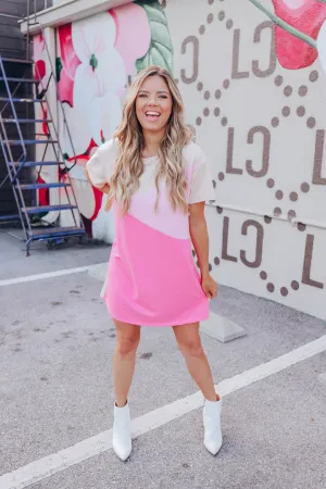 Berry Rush Abstract Mini Dress
