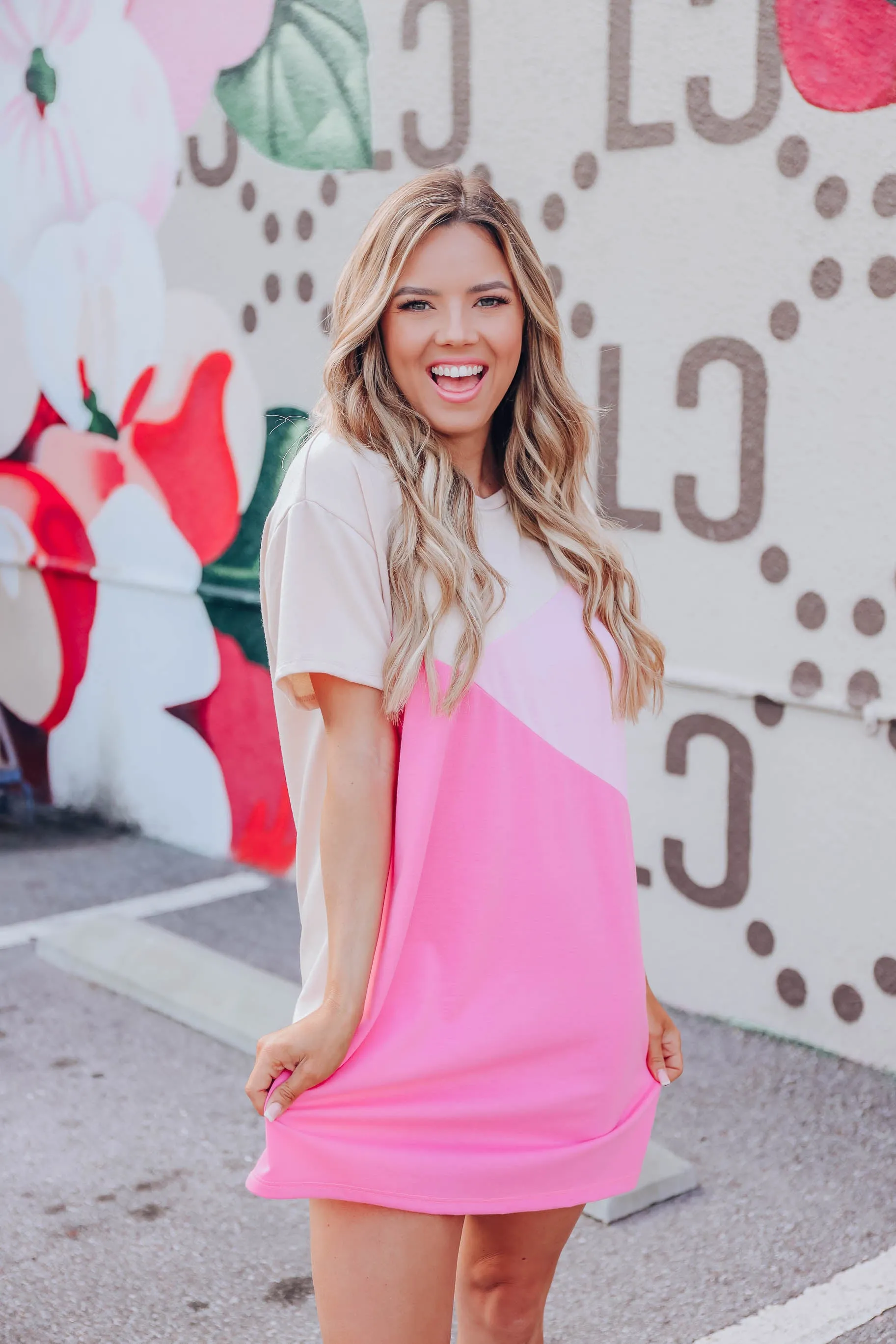 Berry Rush Abstract Mini Dress