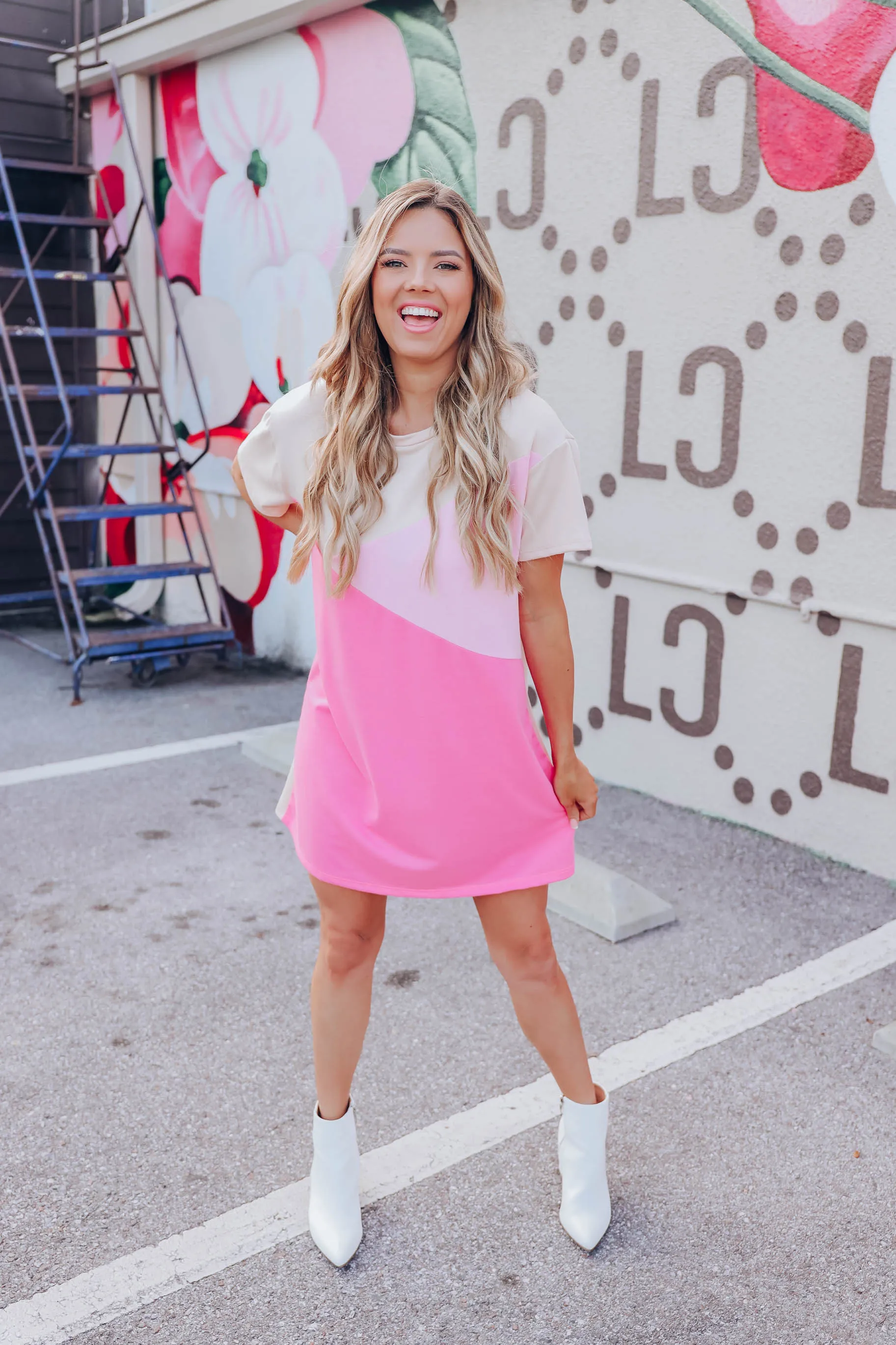 Berry Rush Abstract Mini Dress