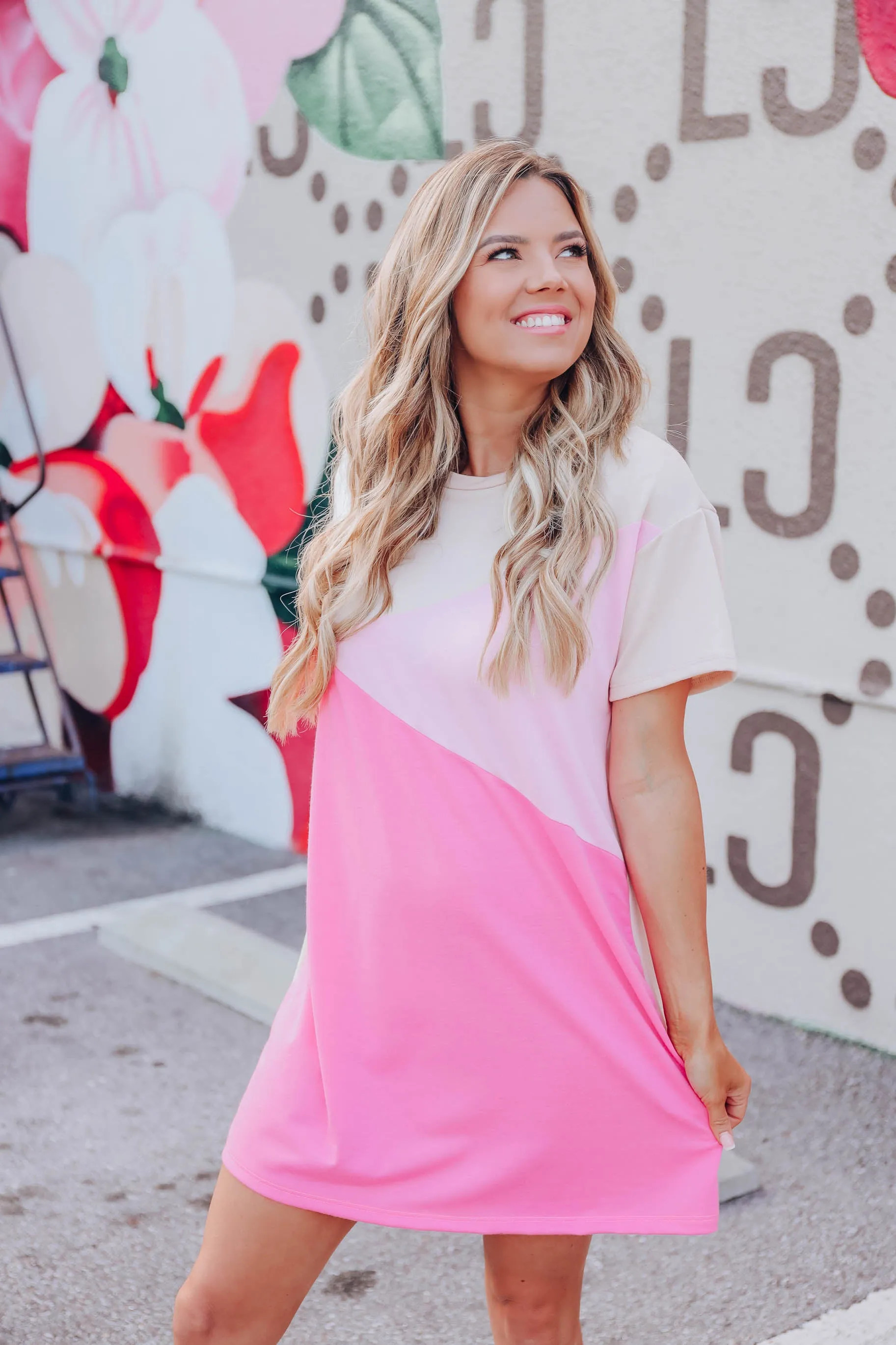 Berry Rush Abstract Mini Dress