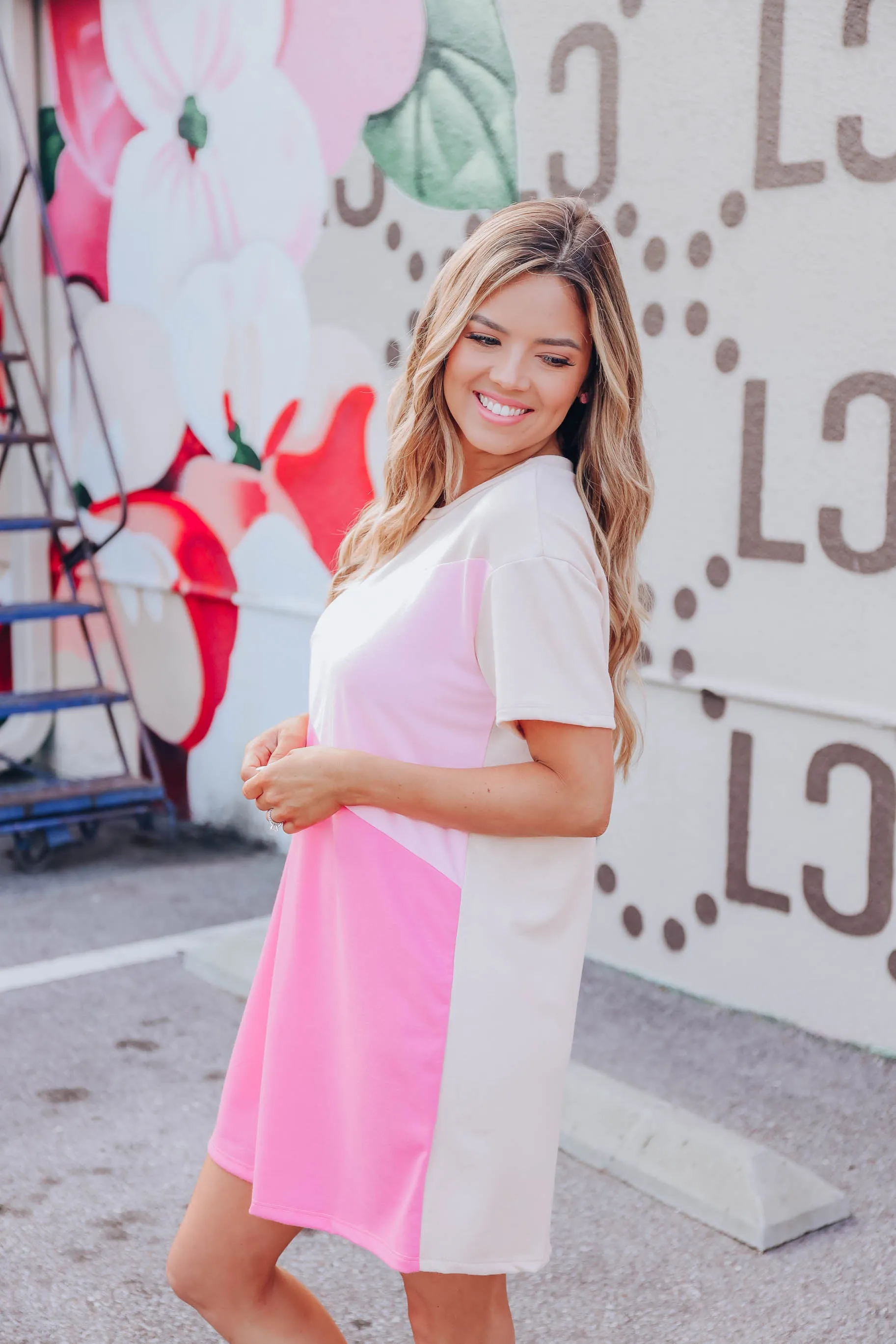 Berry Rush Abstract Mini Dress