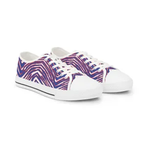 Buffalo Football Pattern Men's Low Top Sneakers