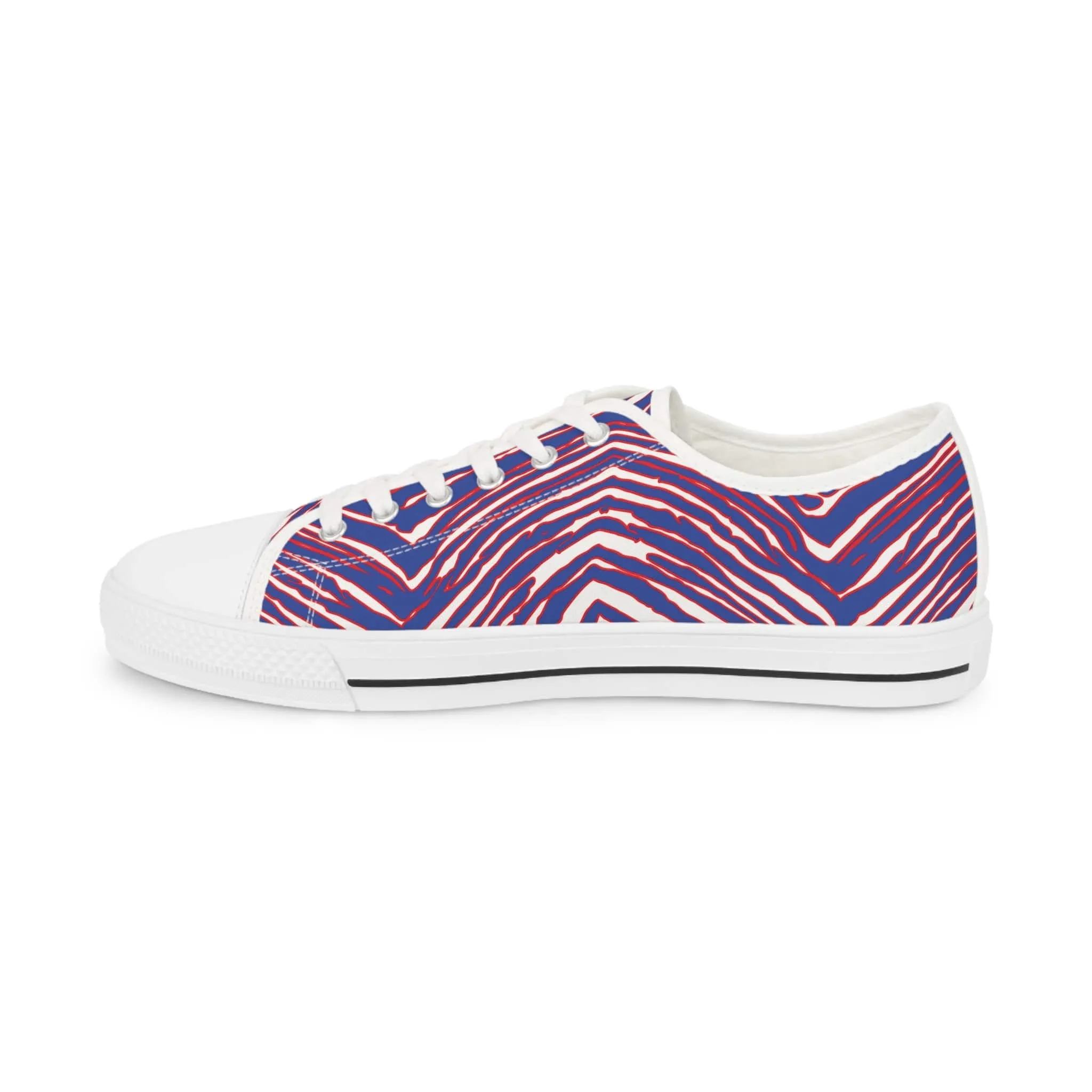 Buffalo Football Pattern Men's Low Top Sneakers