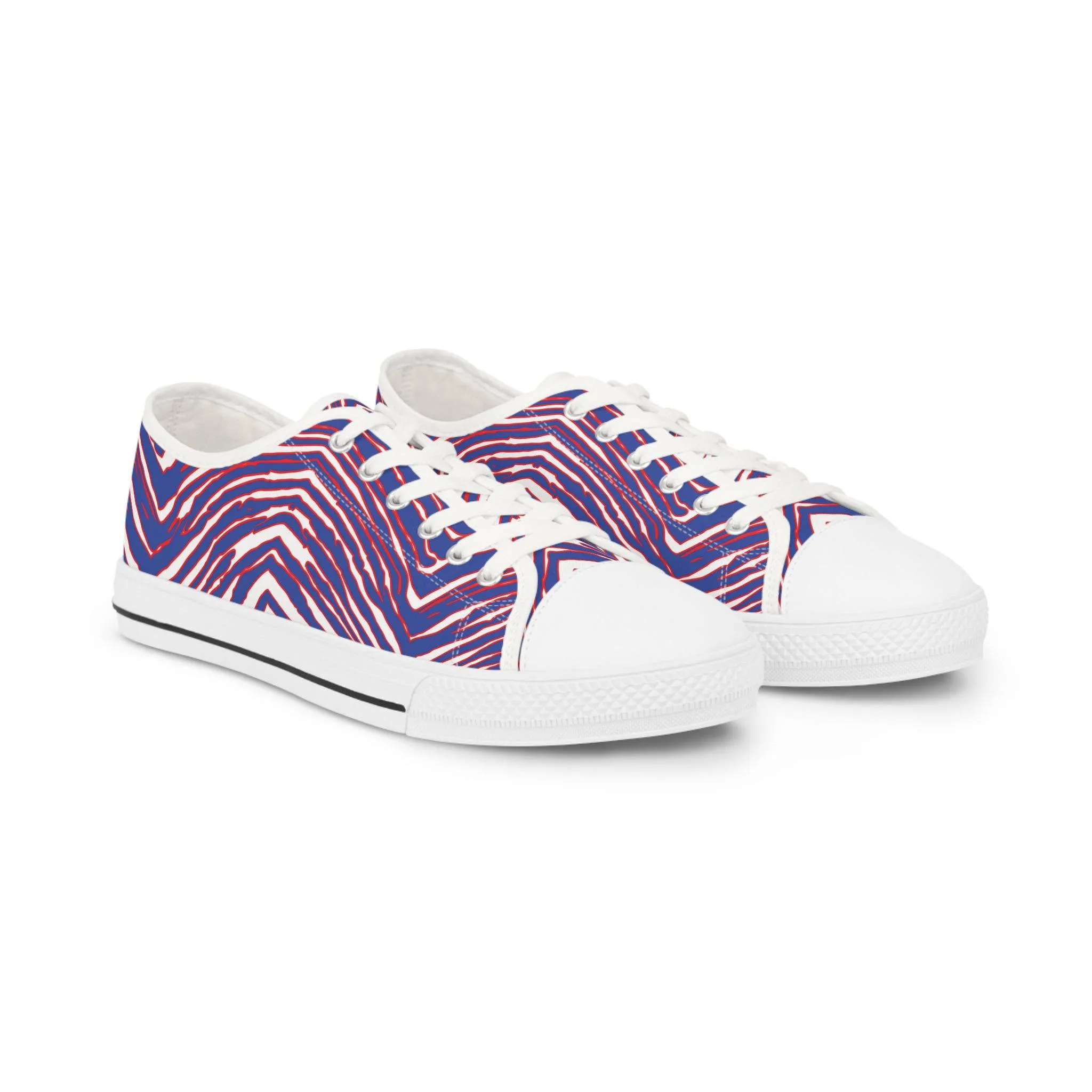Buffalo Football Pattern Men's Low Top Sneakers