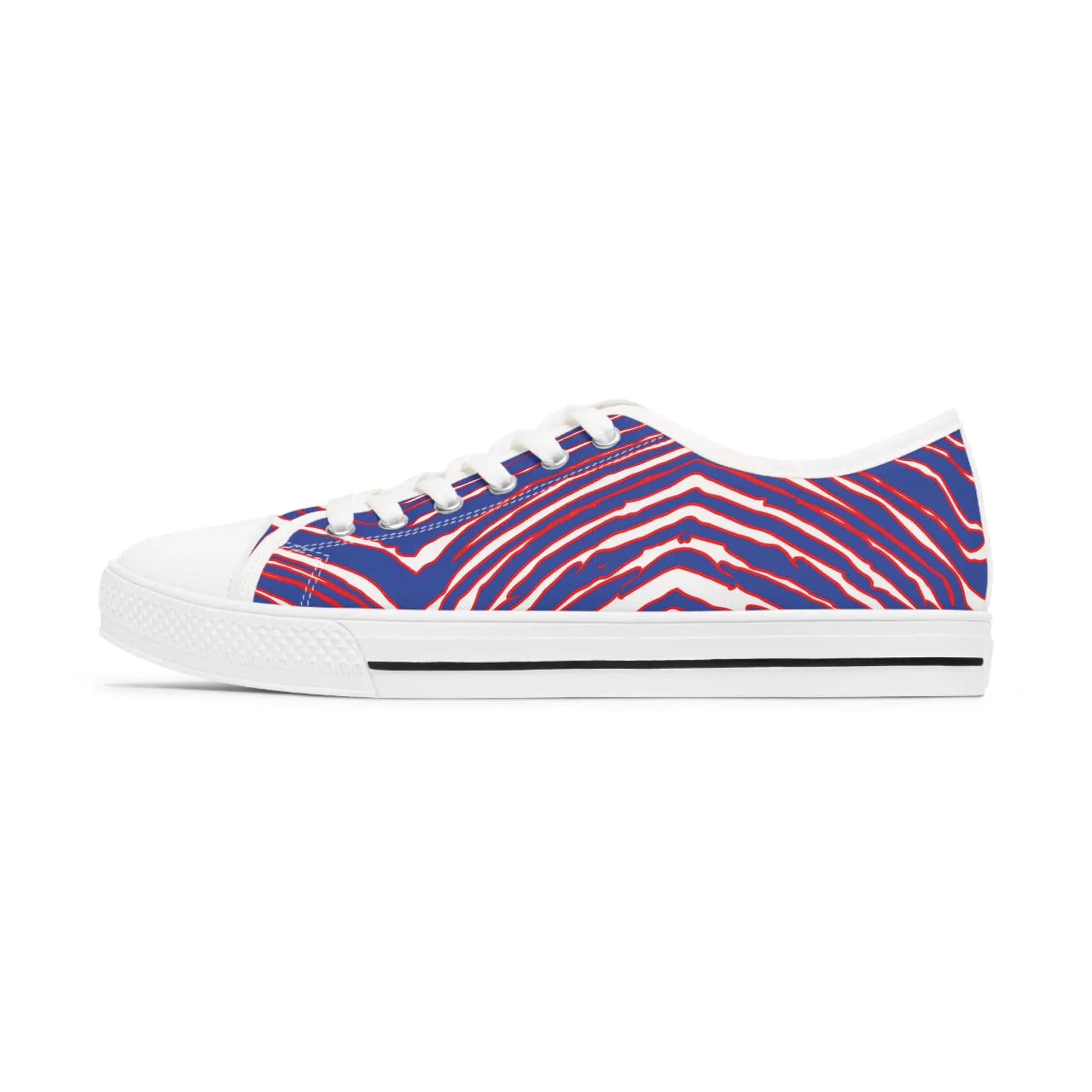 Buffalo Football Pattern Women's Low Top Sneakers