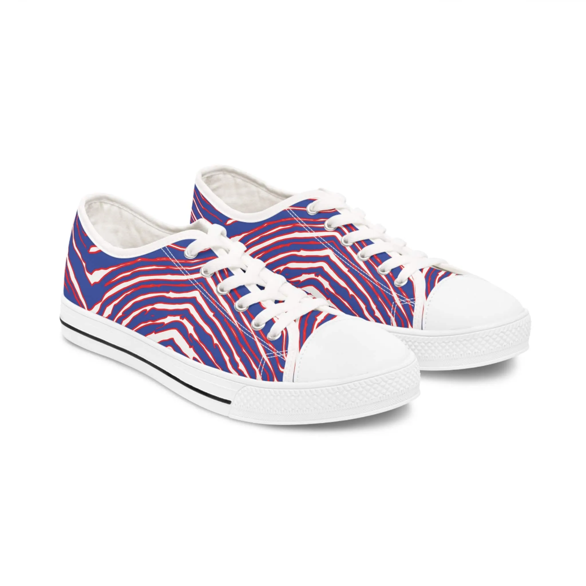 Buffalo Football Pattern Women's Low Top Sneakers