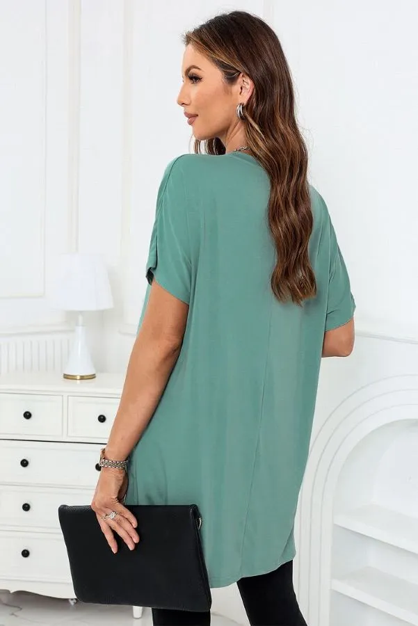 Casual Oversized T-Shirt with Pockets