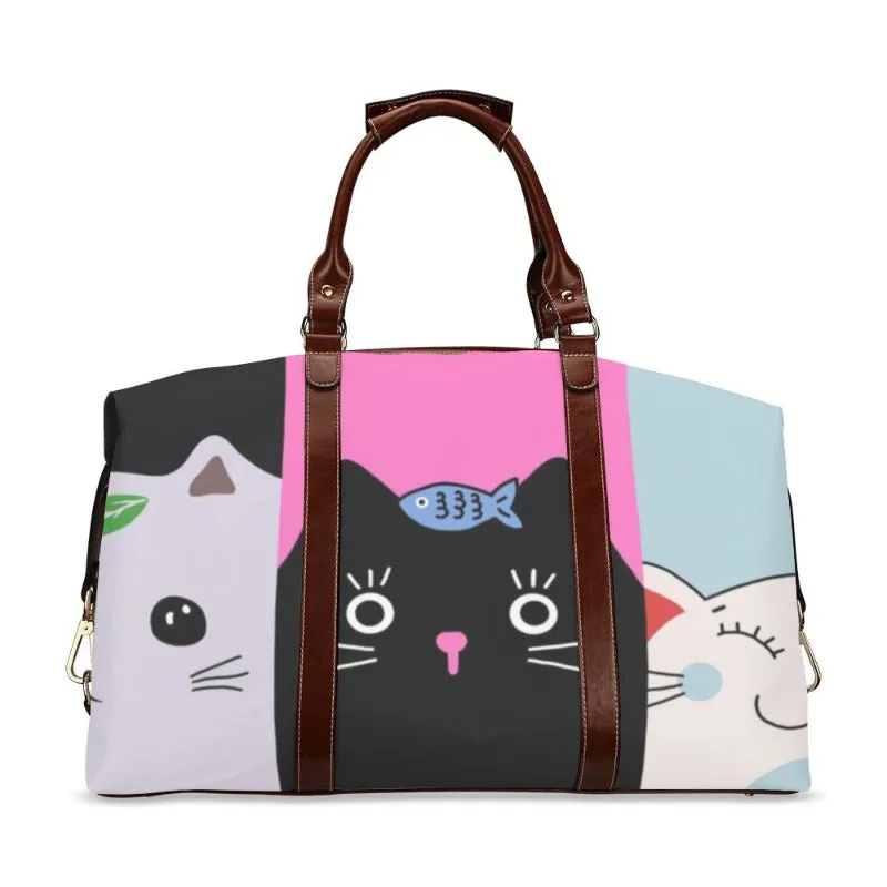Cat Print Travel Bag