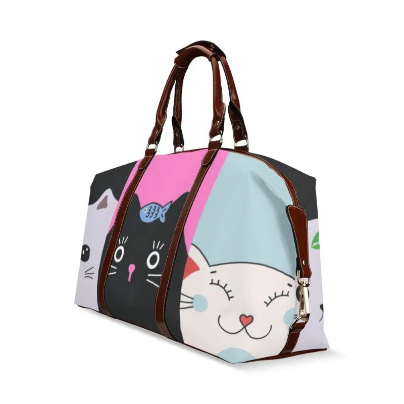 Cat Print Travel Bag
