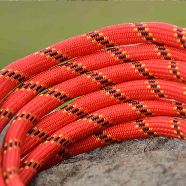 Climbing Auxiliary Rope Static Rope Safety Rescue Rope, Length: 10m Diameter: 10mm(Red)