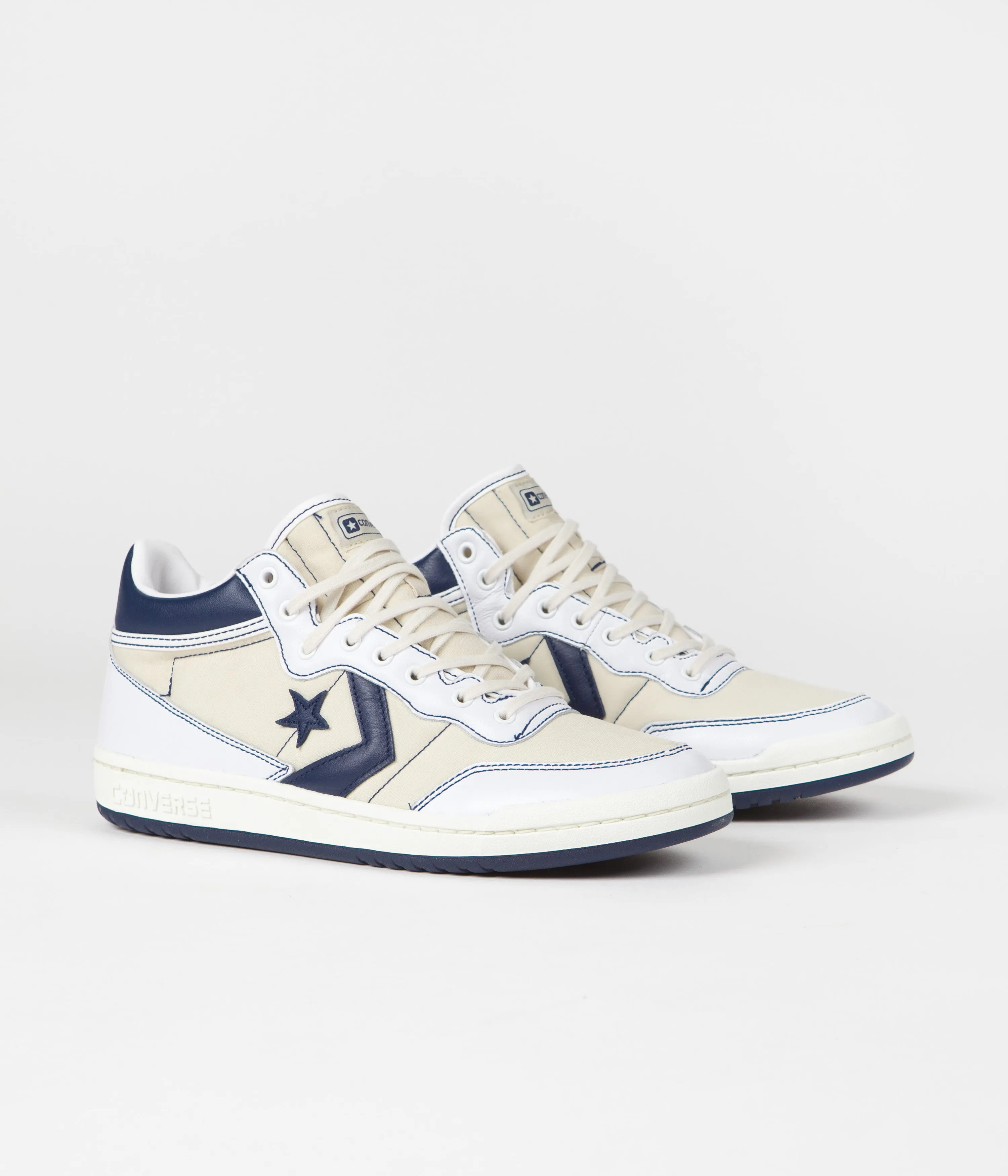 Converse Fastbreak Pro Sage Mid Shoes - White / Navy / Egret