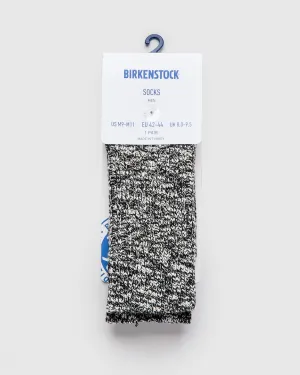 Cotton Slub Crew Sock in Black