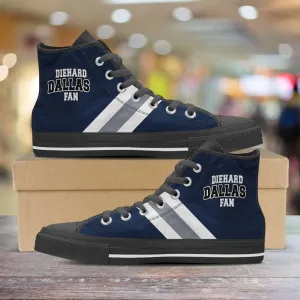 Diehard Dallas Fan Canvas High Top Shoes