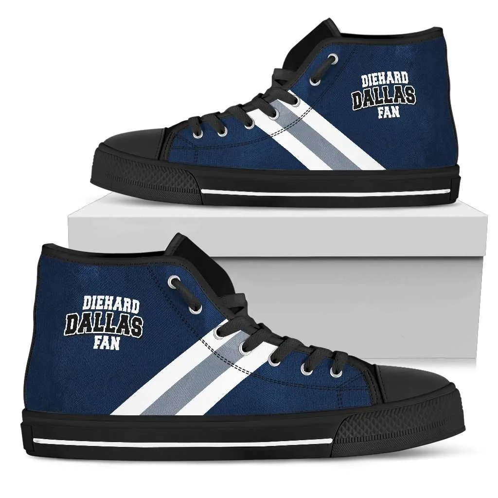 Diehard Dallas Fan Canvas High Top Shoes
