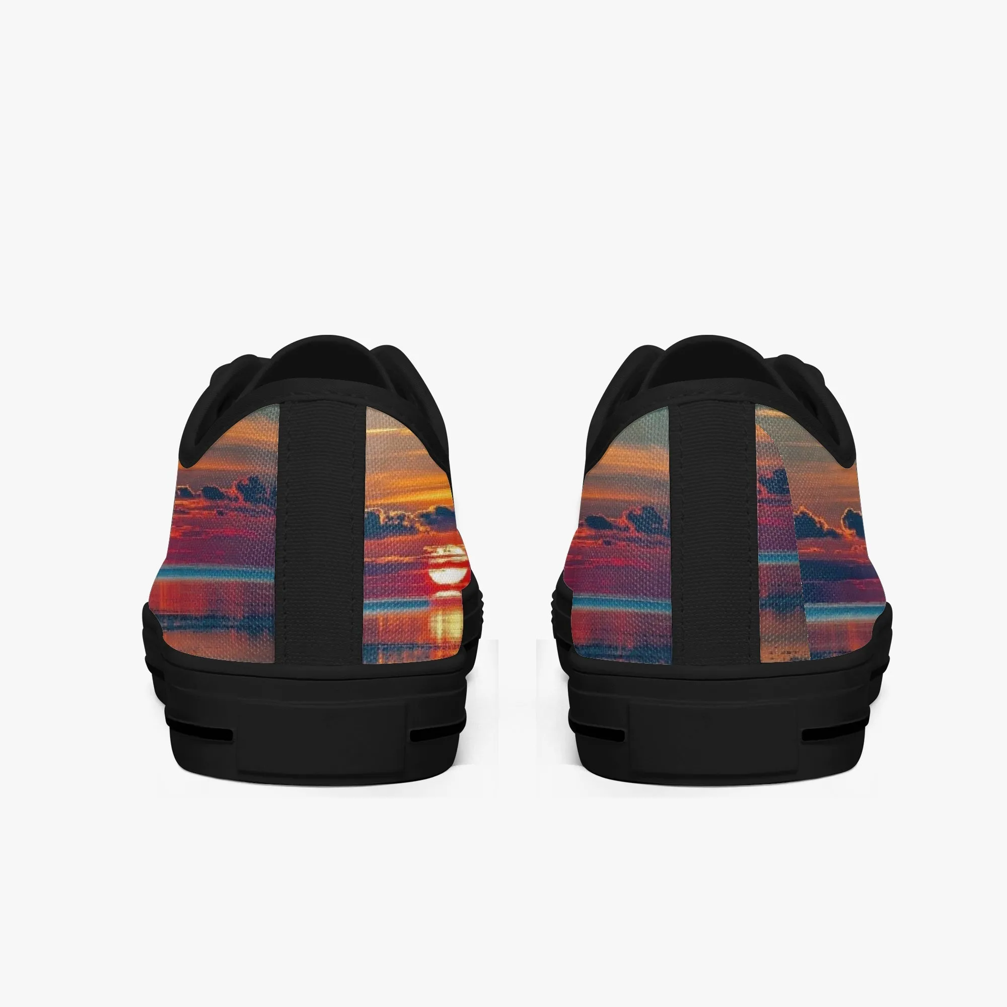 Dusky Sunset Classic Low-Top Canvas Shoes
