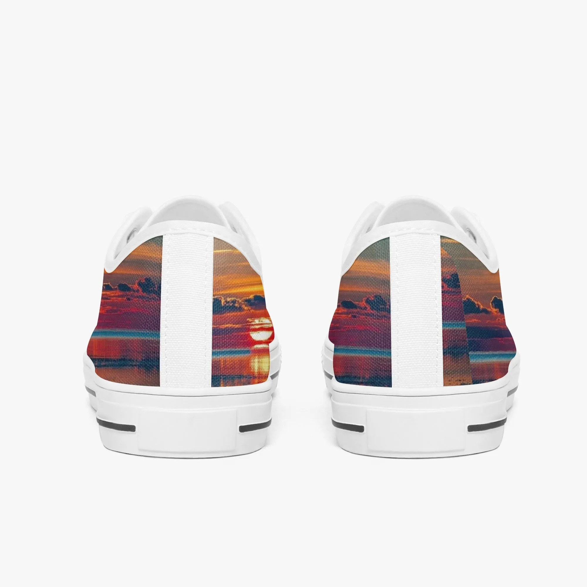 Dusky Sunset Classic Low-Top Canvas Shoes