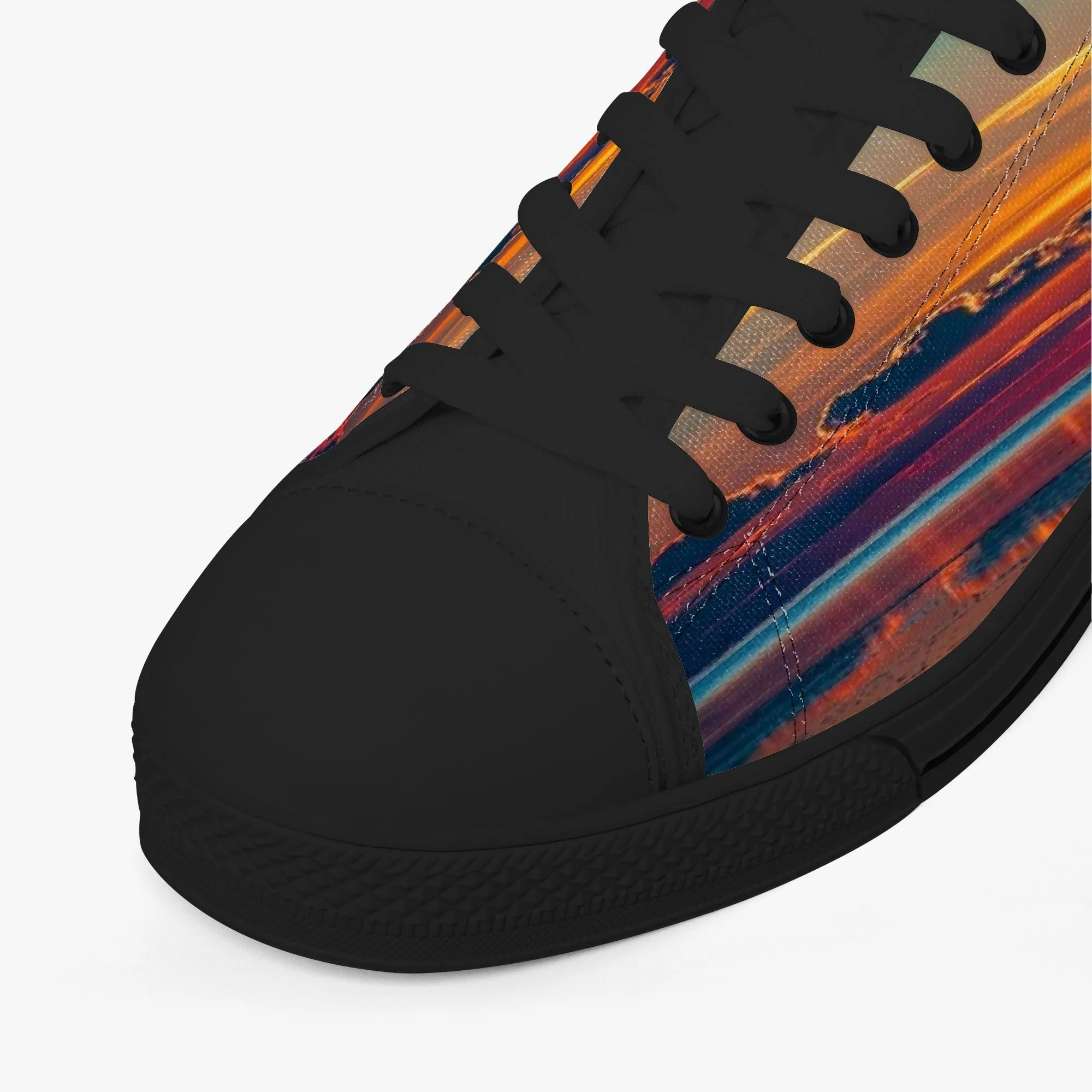 Dusky Sunset Classic Low-Top Canvas Shoes