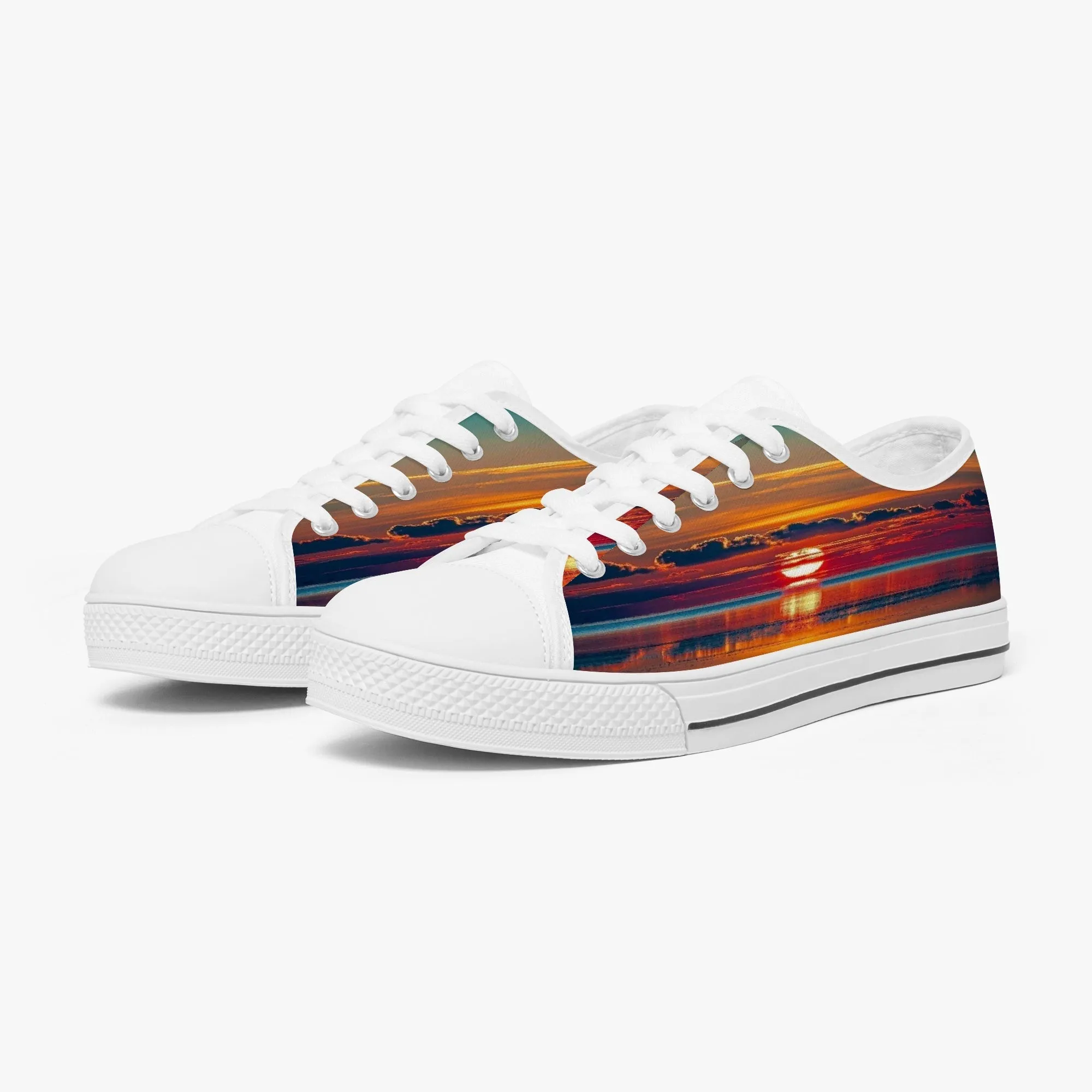 Dusky Sunset Classic Low-Top Canvas Shoes