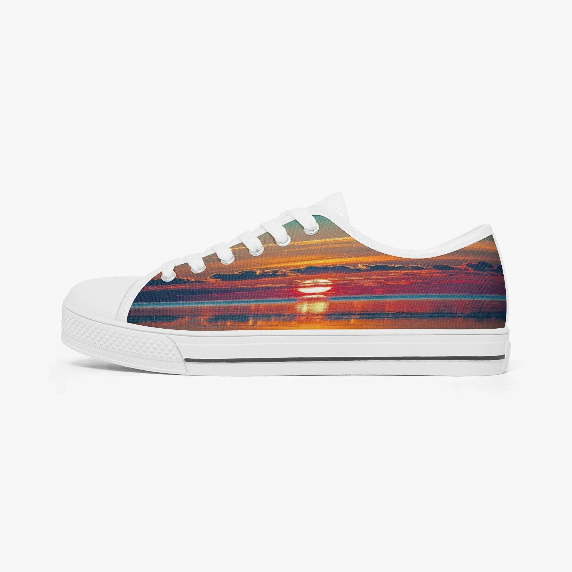 Dusky Sunset Classic Low-Top Canvas Shoes