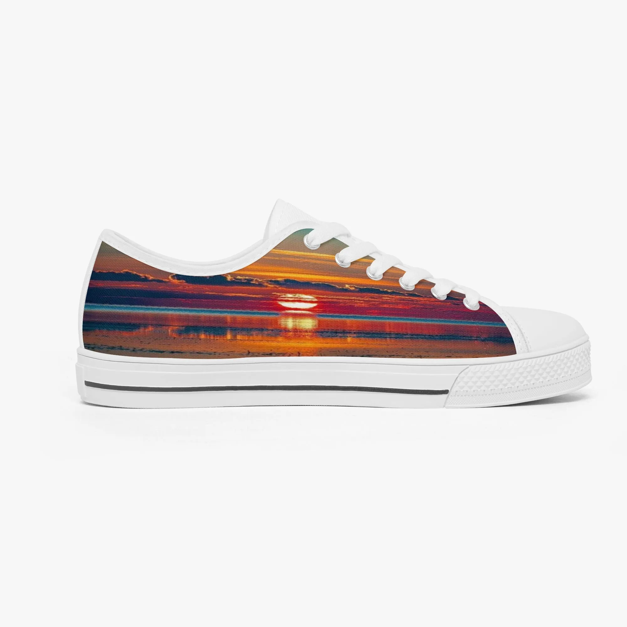Dusky Sunset Classic Low-Top Canvas Shoes