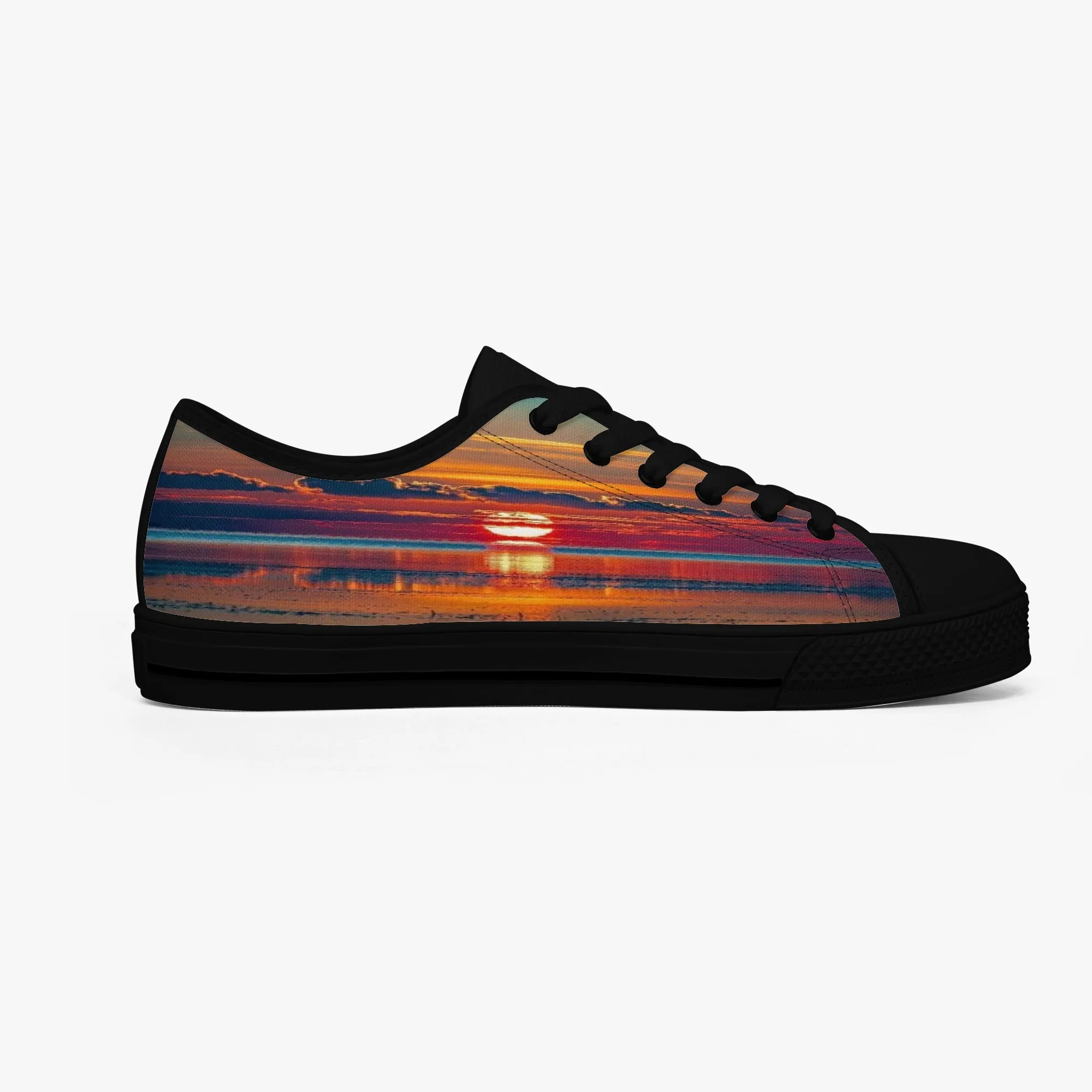 Dusky Sunset Classic Low-Top Canvas Shoes