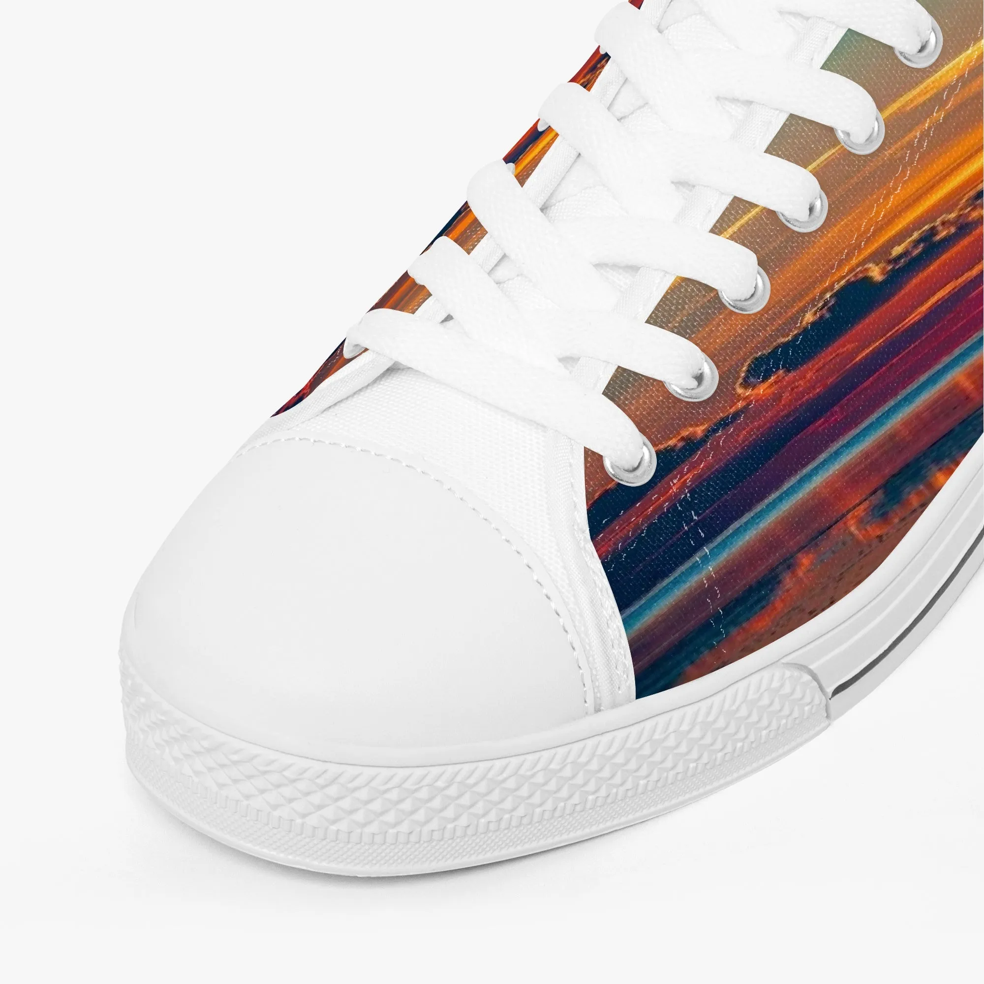 Dusky Sunset Classic Low-Top Canvas Shoes
