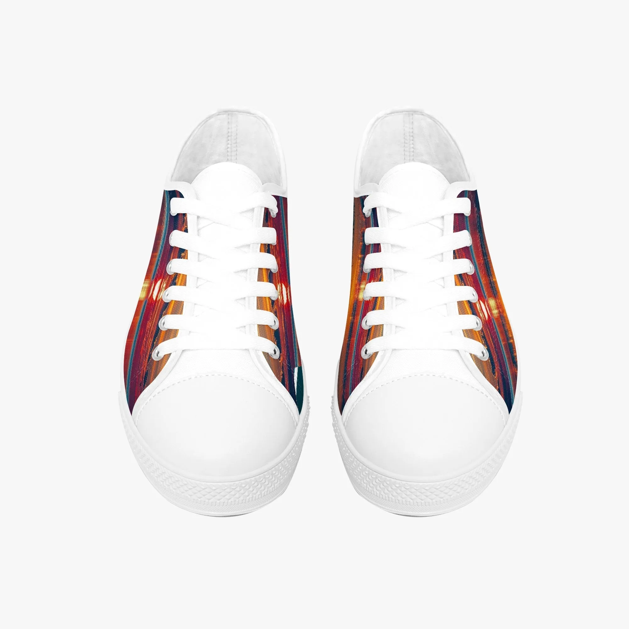 Dusky Sunset Classic Low-Top Canvas Shoes