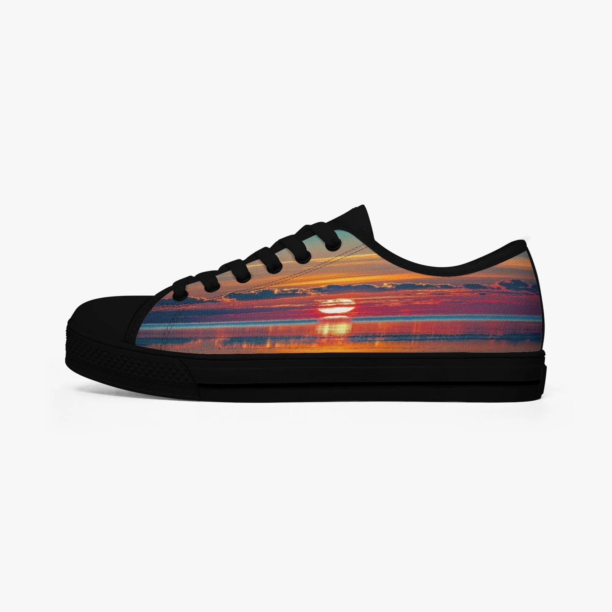 Dusky Sunset Classic Low-Top Canvas Shoes