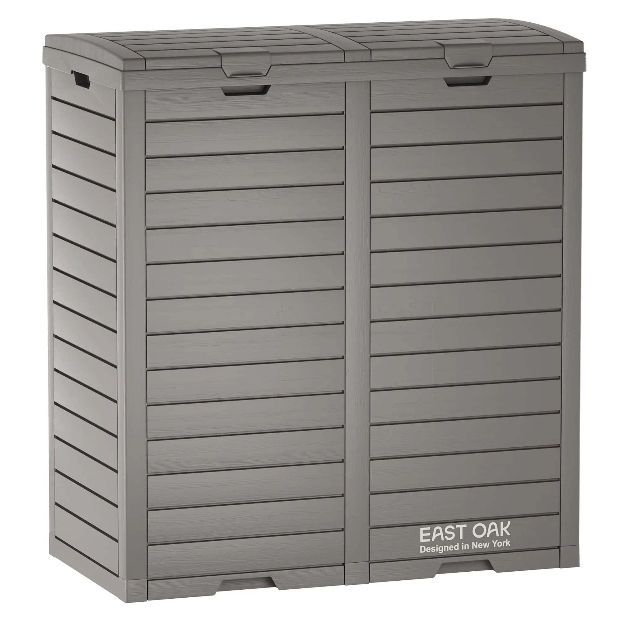 EAST OAK 150 Gallon Deck Box & 62 Gallon Waterproof Trash Can