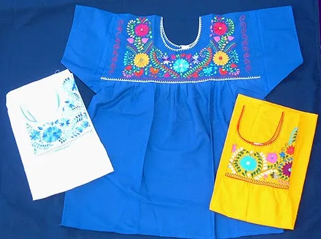 Fiesta Embroidered Peasant Top [All Colors]