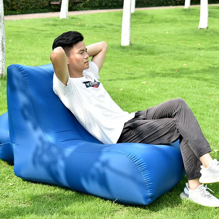 Foldable Inflatable Sofa for Camping, Fishing, and Beach, Single Outdoor Seat, 27.6 x 23.6 x 21.7 inches (Pink)
