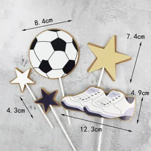Football Card Cake Topper Set - 5 Piece