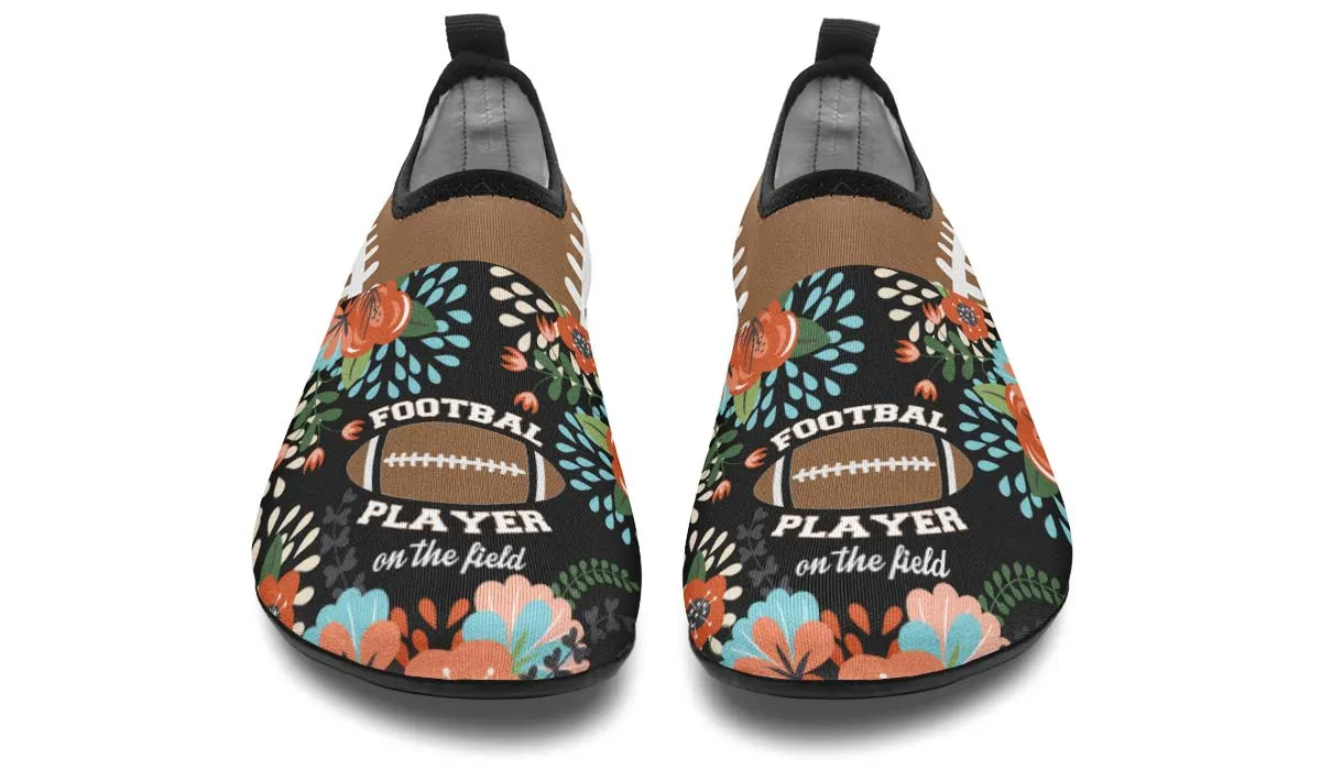 Football Mom Aqua Barefoot Shoes