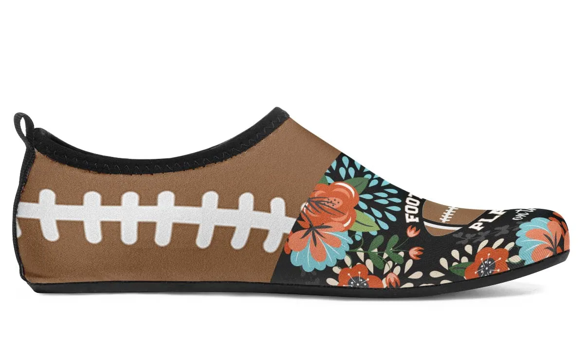 Football Mom Aqua Barefoot Shoes