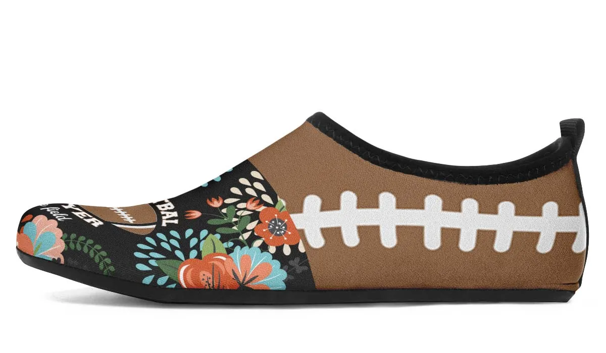 Football Mom Aqua Barefoot Shoes