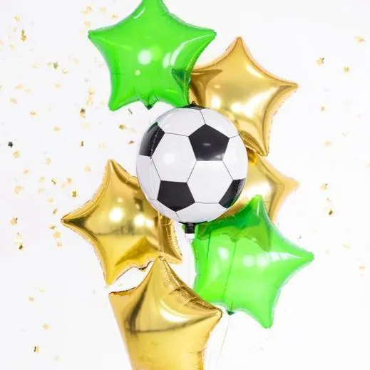 Football Round Foil Balloon 16"