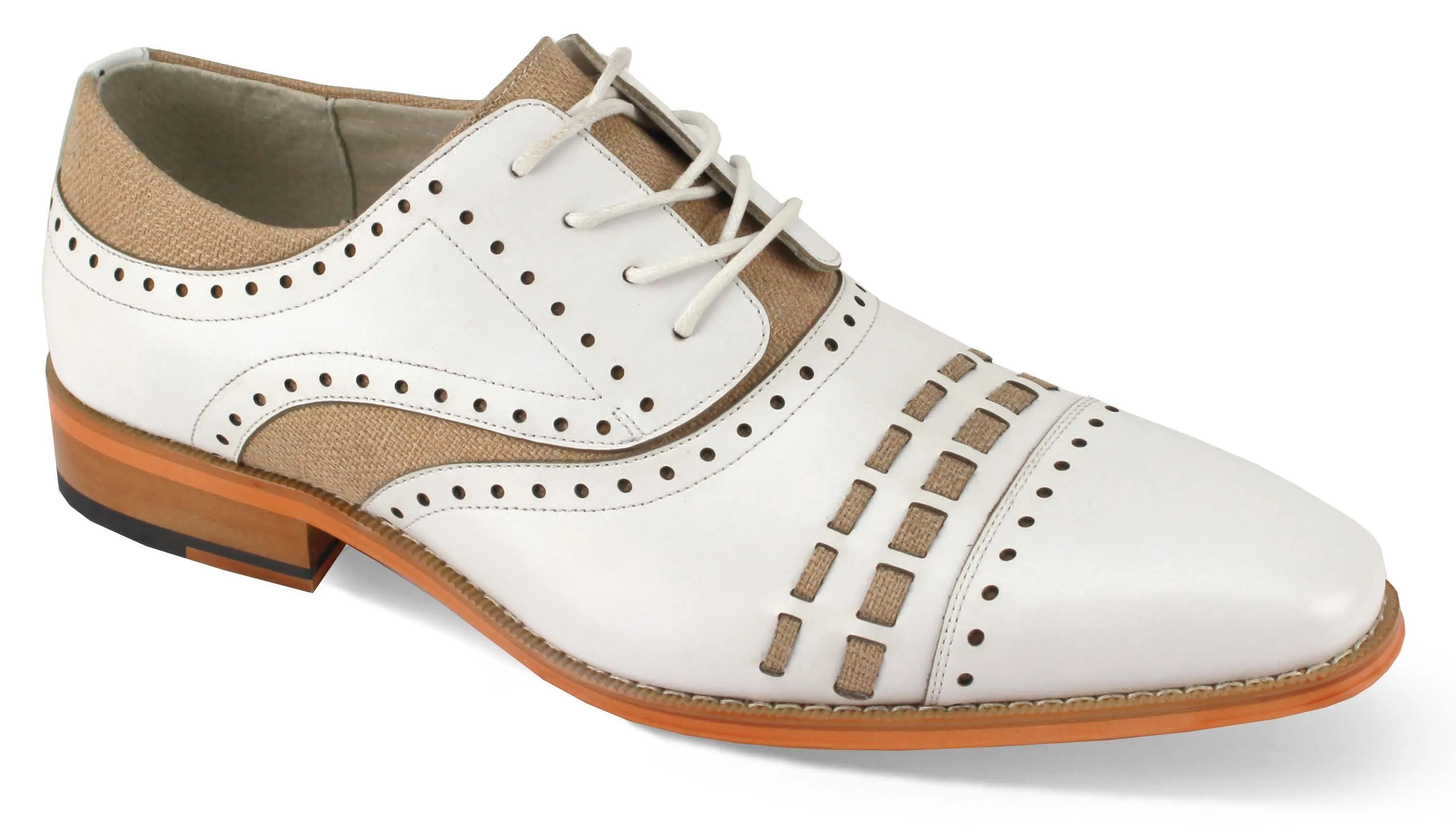 Giovani Cap Toe Two Tones Shoes